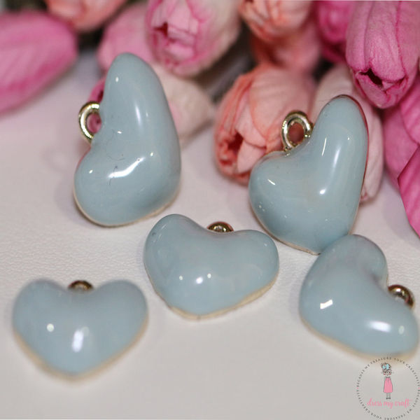 Puffed Heart - Cool Blue