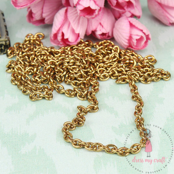 Golden Antique Chain - Thin