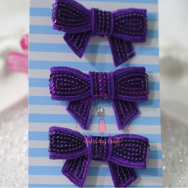 Sparkling Bow - Purple