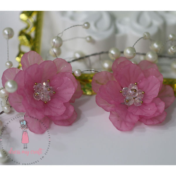 Big 3D Fairy Flowers - Pink