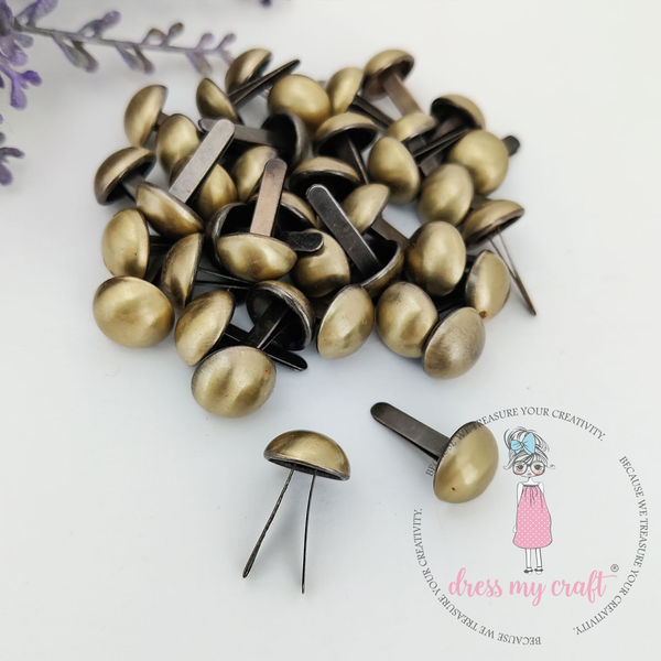 Antique Bronze Brads - 12 MM