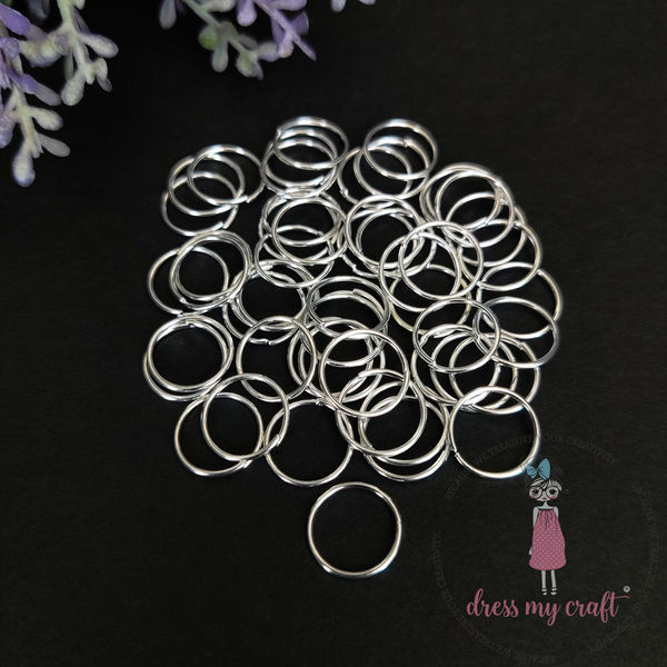 Jump Ring - Silver 7 X 10 mm