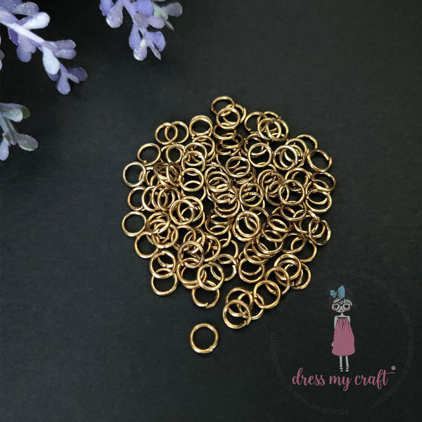 Jump Rings - Golden Antique 7 X 5 mm