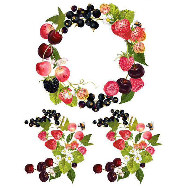 Fruit Wreath - Fabric Transfer Sheet