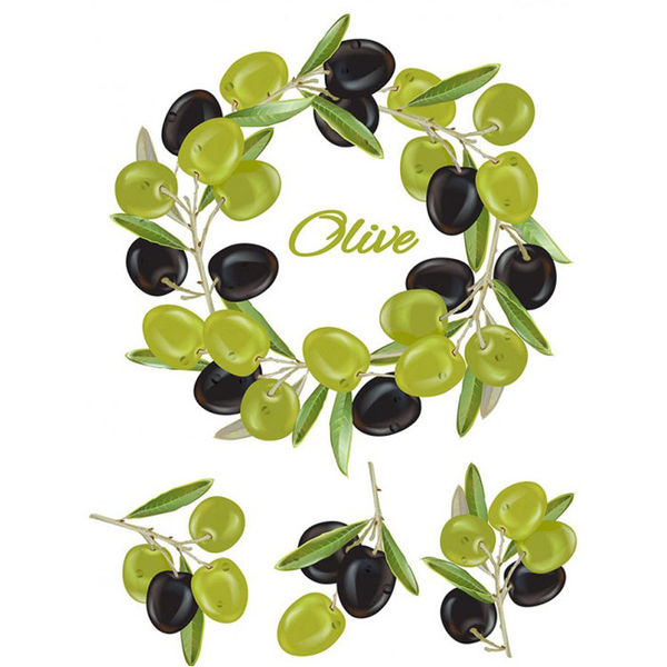 Olive Wreath - Fabric Transfer Sheet