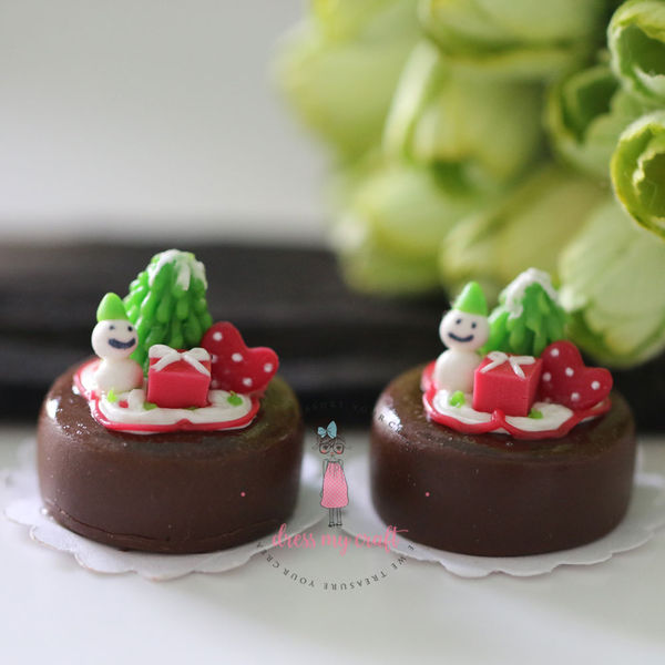 Miniature Christmas Cake # 4