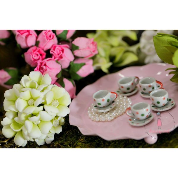 Miniature Printed Tea Set #3