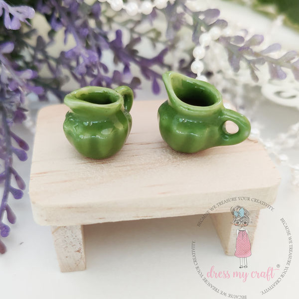 Miniature Small Water Jug Green