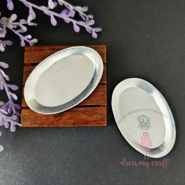Miniature Metal Oval Platter