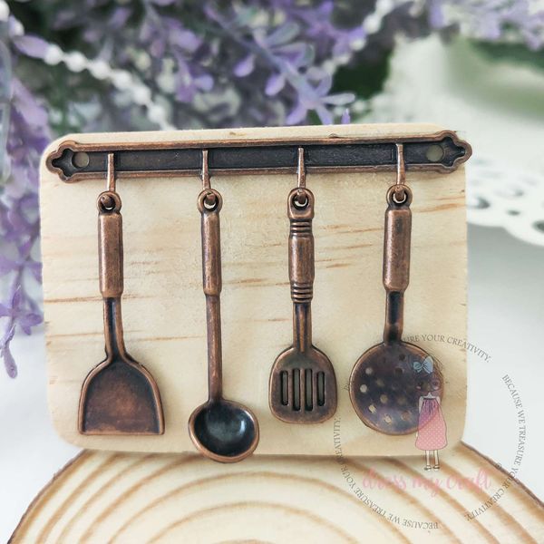 Miniature Kitchen Utensils - Bronze