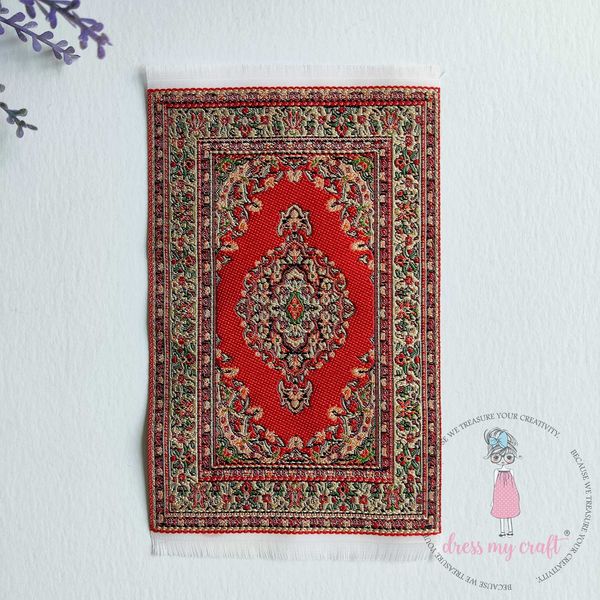 Miniature Floor Carpet Red - Small