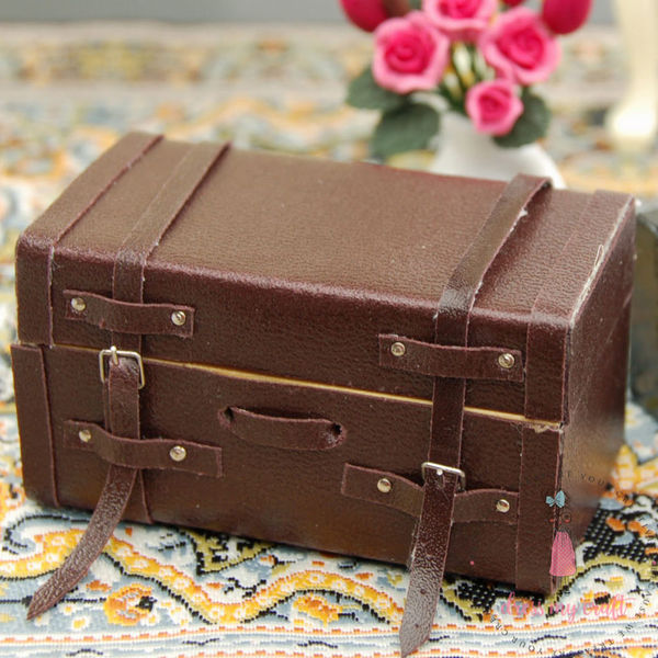 Miniature Antique Trunk Box