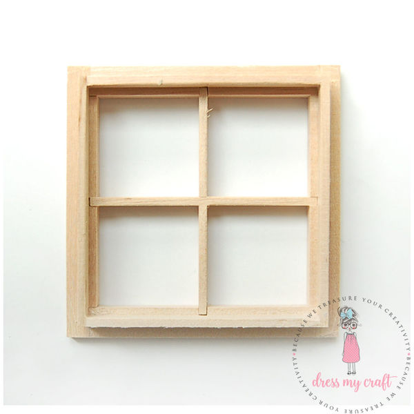 Miniature Anywhere Wooden Window - Natural