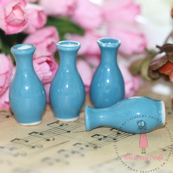 Miniature Long Vase Blue
