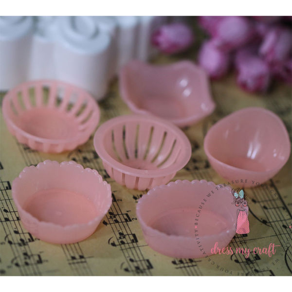 Miniature Set of Baskets - Peach