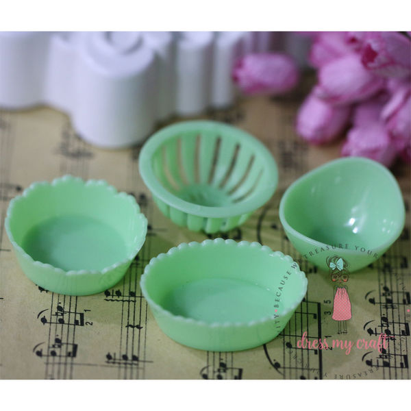 Miniature Set of Baskets - Green