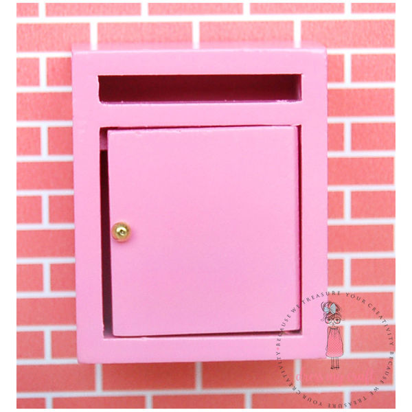 Miniature Letter Box - Baby Pink