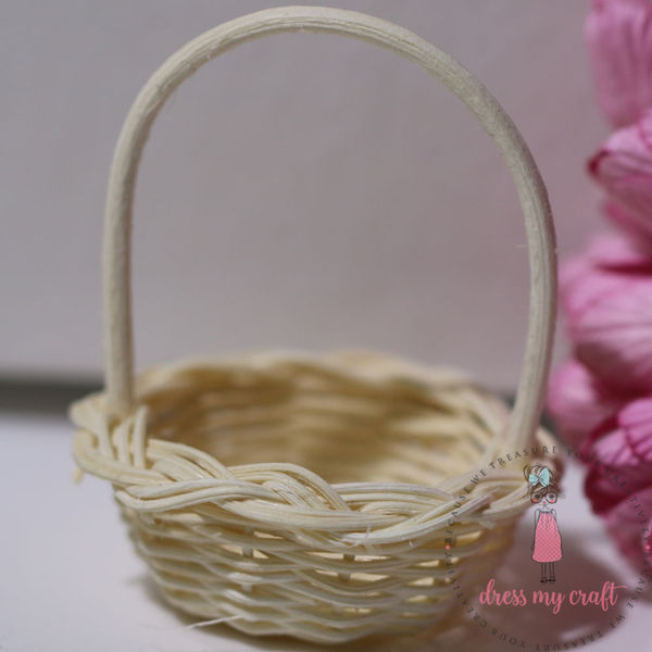 Miniature Wicker Flower Basket