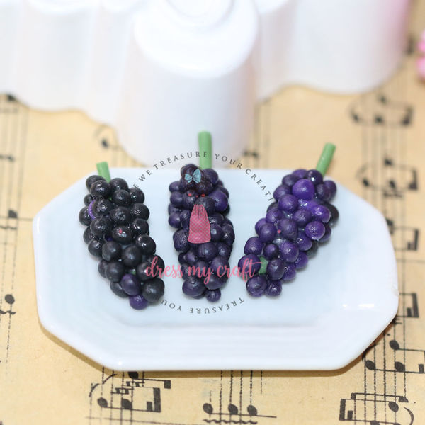 Miniature Fruit - Purple Grapes