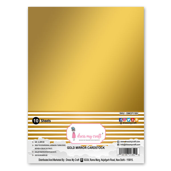 Gold Mirror Cardstock