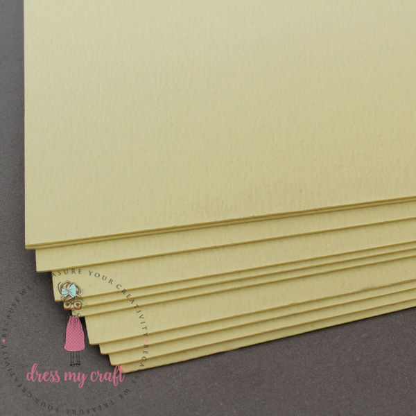 Pastel Yellow Textured Cardstock