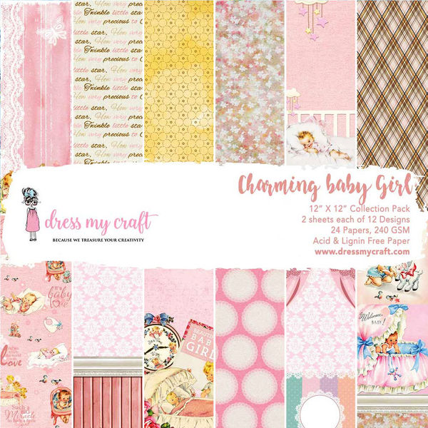 Charming Baby Girl - 12" X 12" Paper Pad - Discontinued