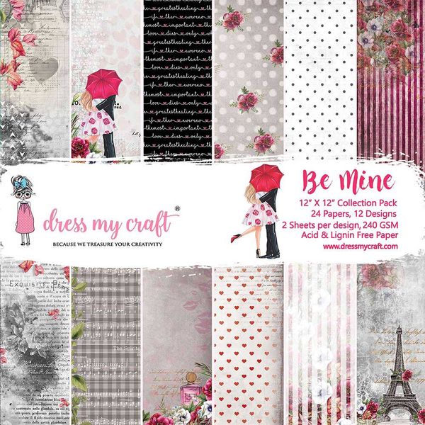 Be Mine - 12x12 Paper Pad, Dmcp2553