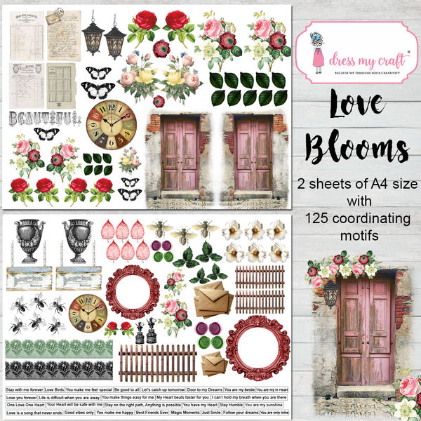 Love Blooms Motif Sheets