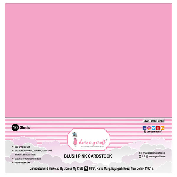 Blush Pink Cardstock 12x12
