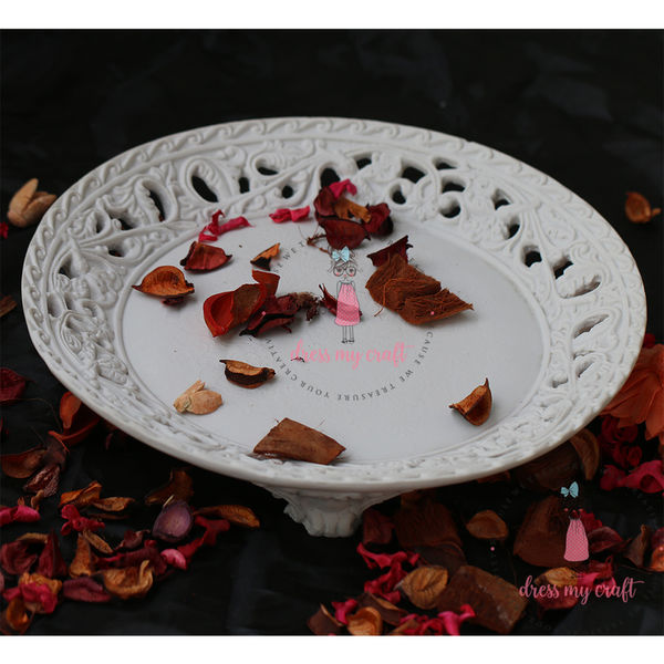 Resin Carved Round Platter