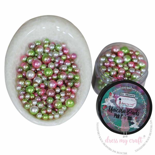 Unicorn Beads - Pink & Green