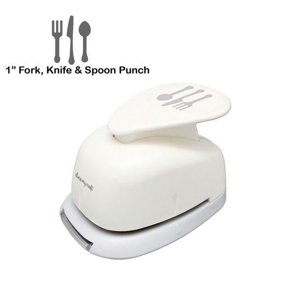 1" Fork, Knife & Spoon Punch