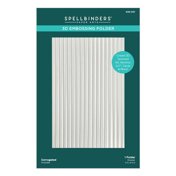 CORRUGATED 3D EMBOSSING FOLDER