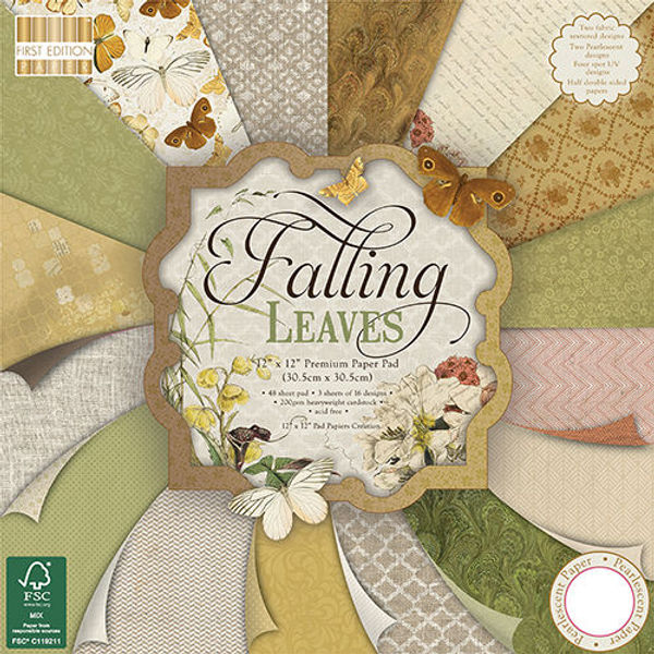 Falling Leaves Paper 12"X12" 48/Pkg