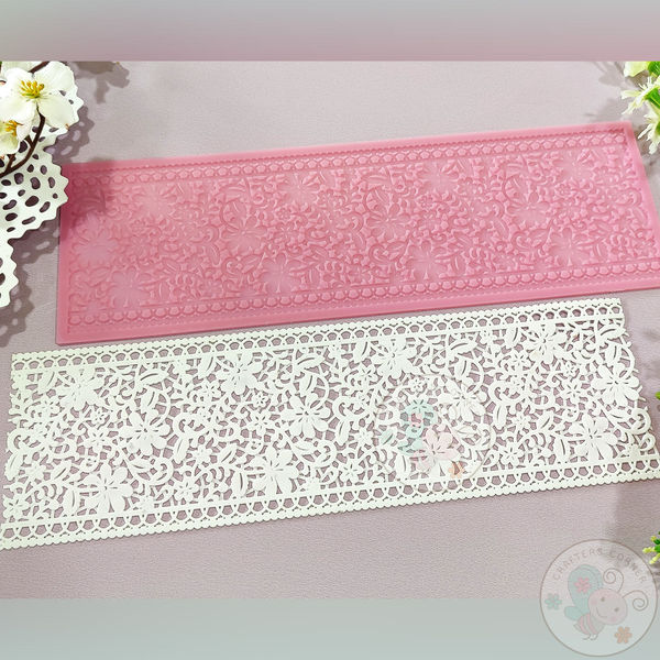 Delicate Lace - Fondant Lace Mould, Flm3063p