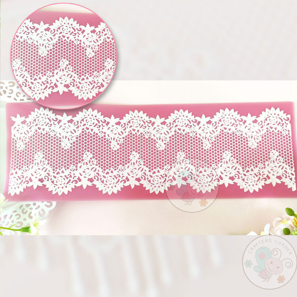 Delicate Lace - Fondant Lace Mould