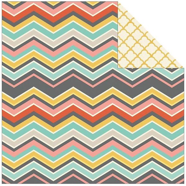 Mixed Chevron - 25 Pcs of 12" x 12" Paper