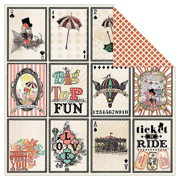 Pick A Card - 25 Pcs of 12" x 12" Paper