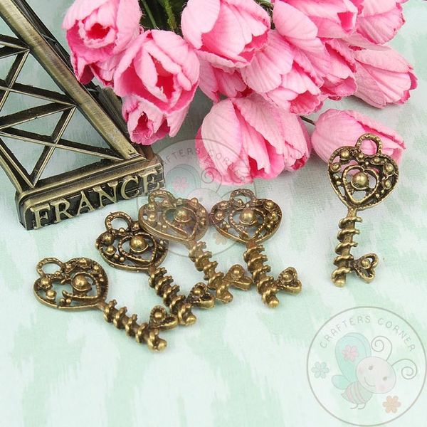 Heart Beaded Key