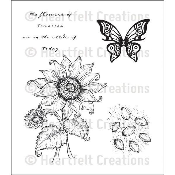 Sunflower Stem - Stamp