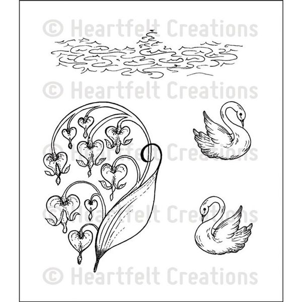 Romantique Swans - Stamp