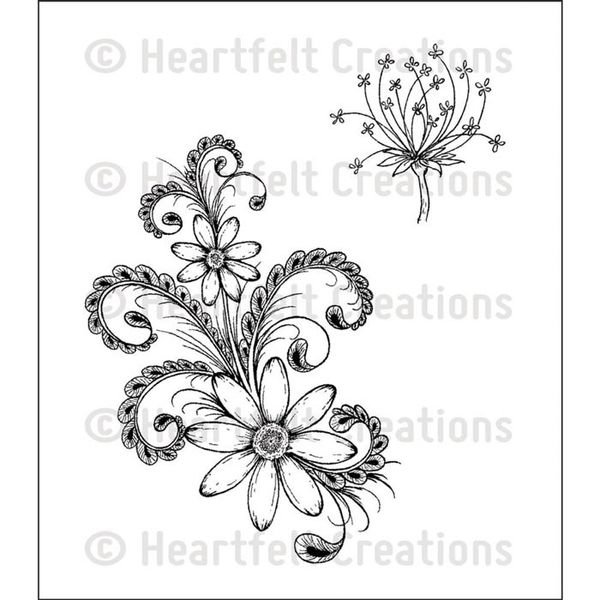 Daisy Flourish - Stamp