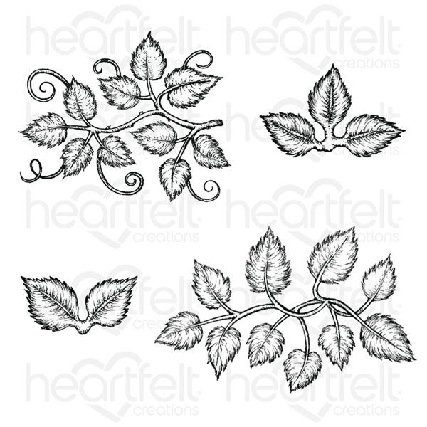 Leafy Accents Cling  - Stamp Set