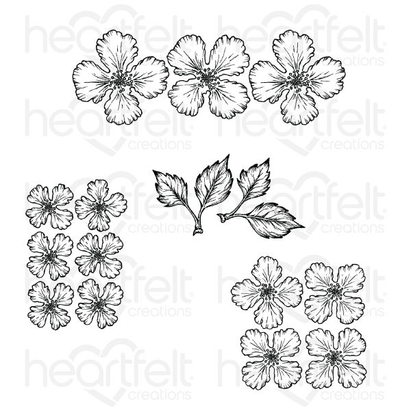 Oakberry Lane Blossoms Cling - Stamp