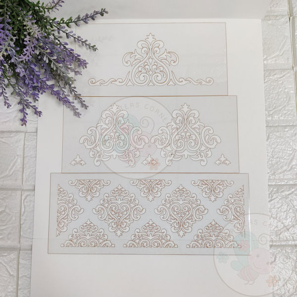 Indian Border Stencils (Set Of 3) - Stencils