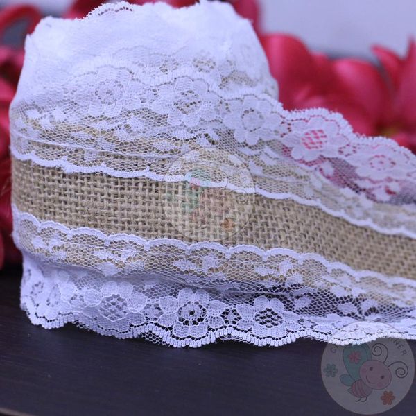 Jute Lace with Broad Border