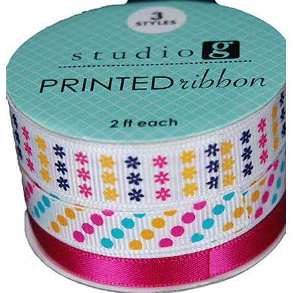 MULTI FLOWERS - PRINTED RIBBON