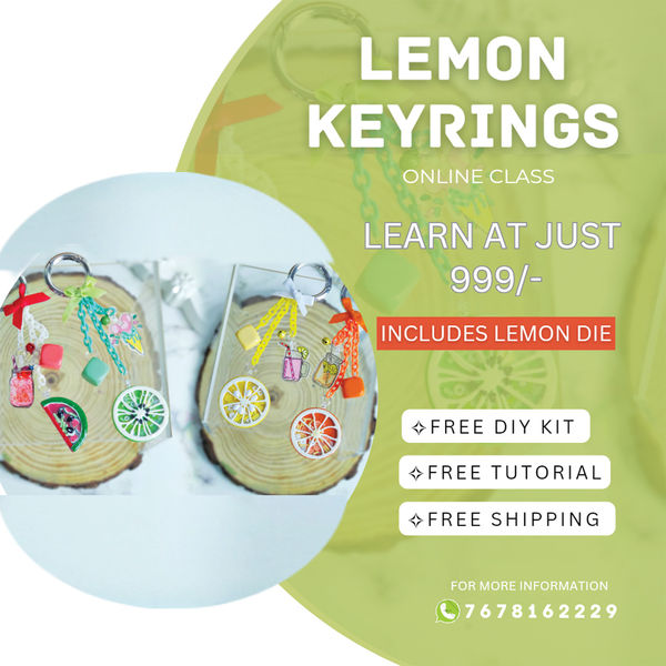 Lemon Keyrings Kit With Die