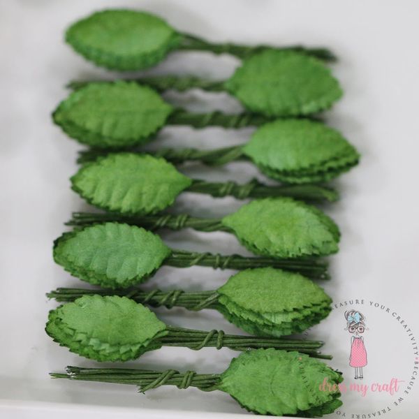 Micro Rose Leaves - Green