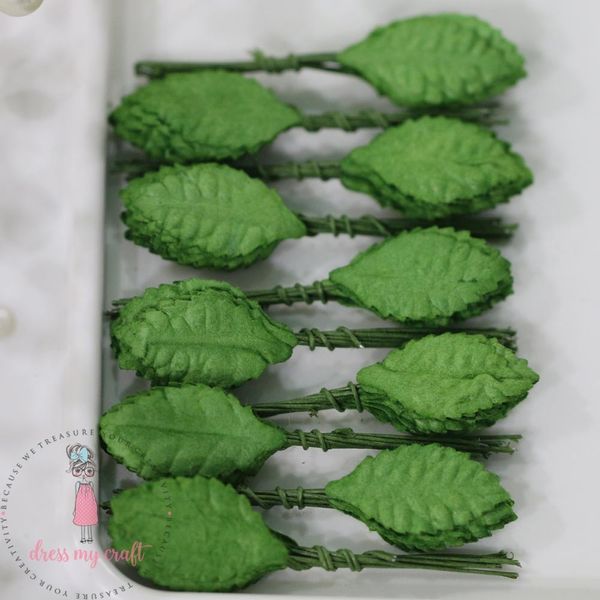 Small Rose Leaves - Green